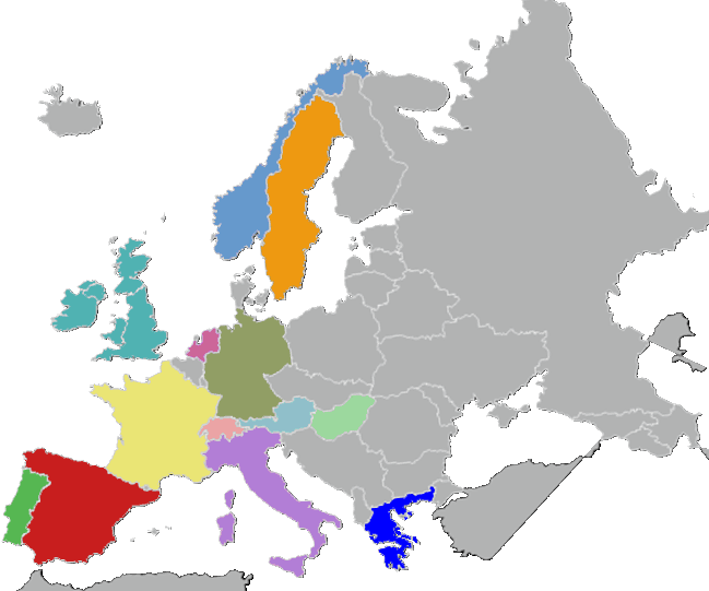 EcoTechnics European Distributors Map